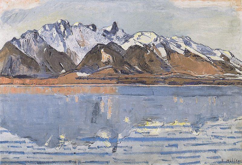 Thunersee mit Stockhornkette, Ferdinand Hodler